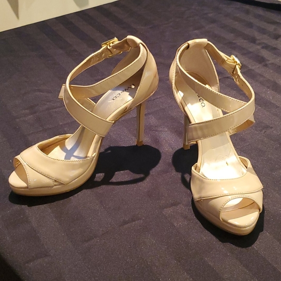 RARE RW$CO. WOMANS BLUSH STILETTO HEELS SIZE 6 - Picture 2 of 7